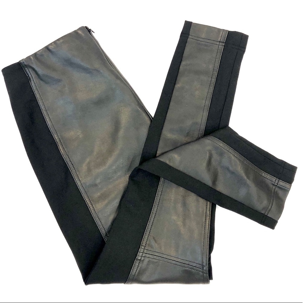 💥NWOT Ivanka Trump Faux Leather & Ponte Leggings
